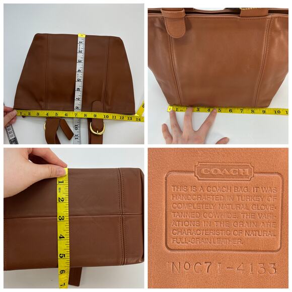 Vintage Coach Waverly Bag 4133 British Tan 1997 Turkey - Picture 8 of 10